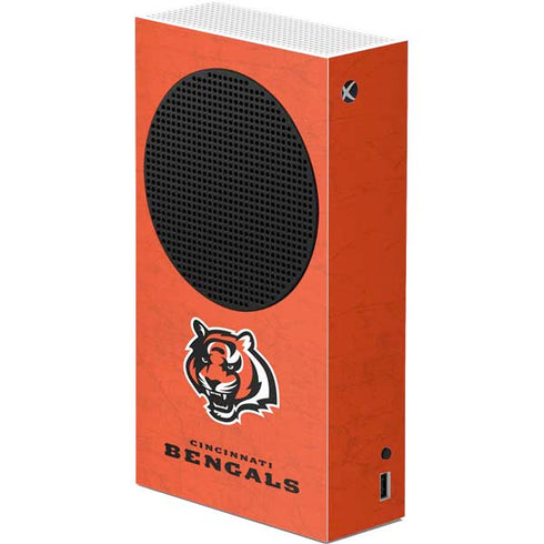 NFL Cincinnati Bengals - Alternate Distressed Xbox Series S Console Skin