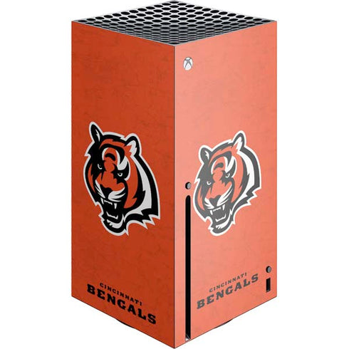 NFL Cincinnati Bengals - Alternate Distressed Xbox Series X Console Skin