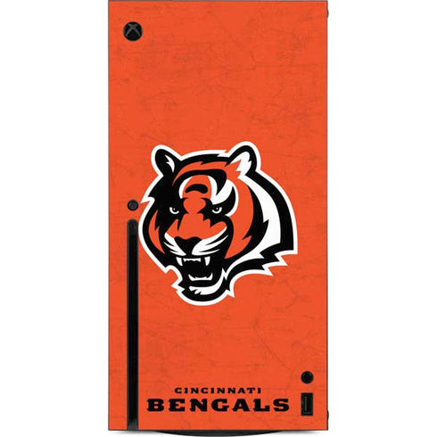 NFL Cincinnati Bengals - Alternate Distressed Xbox Series X Console Skin