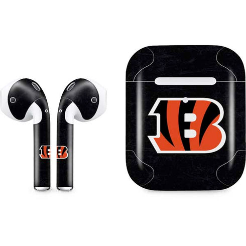 NFL Cincinnati Bengals - Distressed Apple AirPods 2 Skin