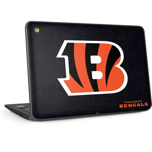 NFL Cincinnati Bengals - Distressed HP Chromebook Skin