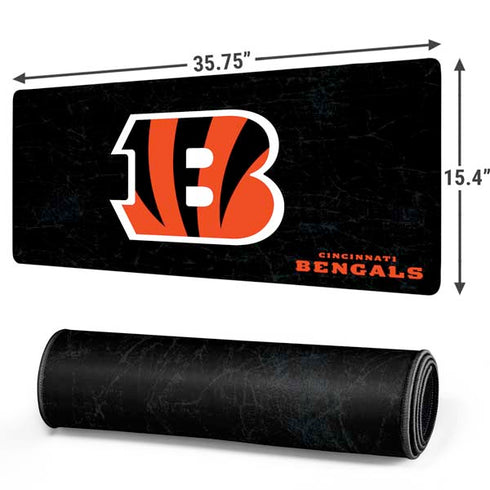 NFL Cincinnati Bengals - Distressed Gaming Mouse Pad