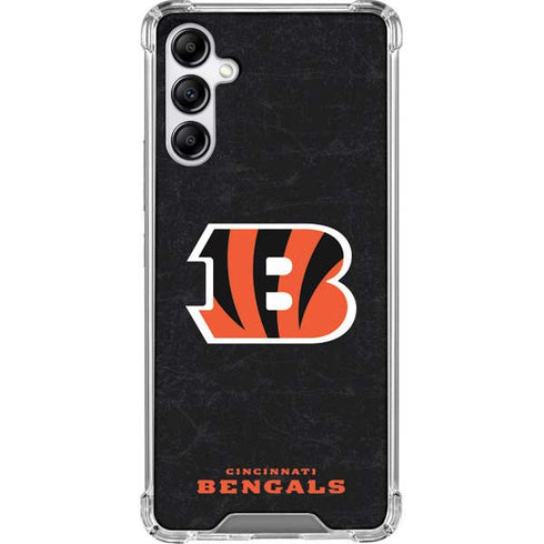 NFL Cincinnati Bengals - Distressed Galaxy A14 5G Clear Case