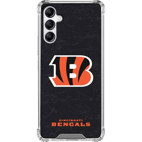 NFL Cincinnati Bengals - Distressed Galaxy A15 5G Clear Case