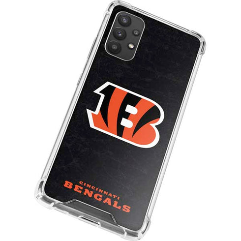 NFL Cincinnati Bengals - Distressed Galaxy A32 5G Clear Case