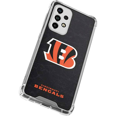 NFL Cincinnati Bengals - Distressed Galaxy A33 5G Clear Case