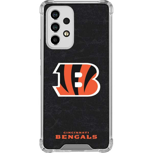 NFL Cincinnati Bengals - Distressed Galaxy A33 5G Clear Case