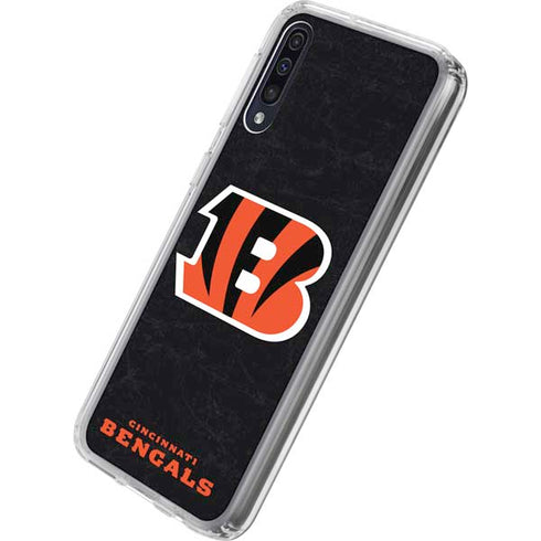 NFL Cincinnati Bengals - Distressed Galaxy A50 Clear Case