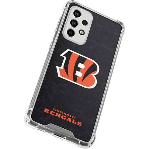 NFL Cincinnati Bengals - Distressed Galaxy A53 5G Clear Case