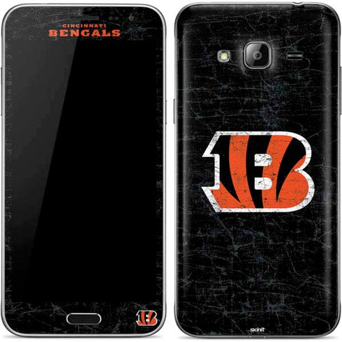 NFL Cincinnati Bengals - Distressed Galaxy J3 Skin