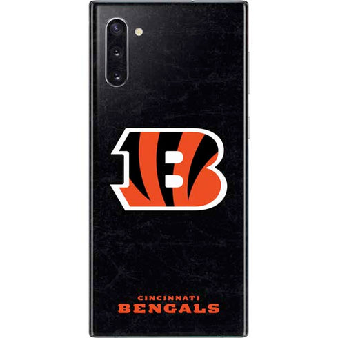 NFL Cincinnati Bengals - Distressed Galaxy Note 10 Skin