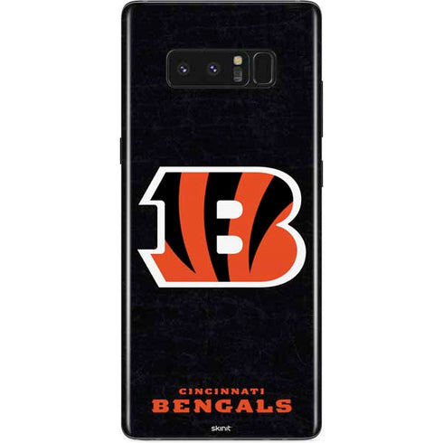 NFL Cincinnati Bengals - Distressed Galaxy Note 8 Skin