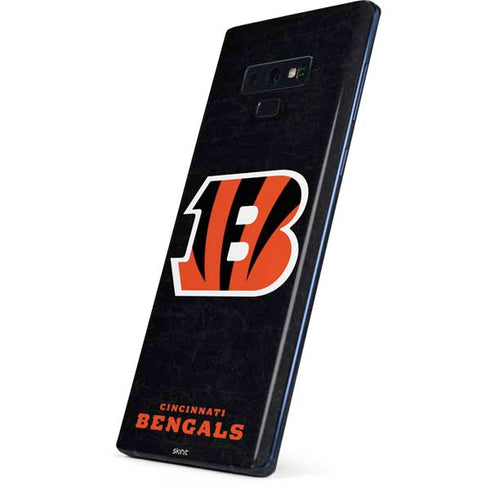 NFL Cincinnati Bengals - Distressed Galaxy Note 9 Skin