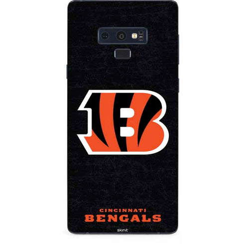 NFL Cincinnati Bengals - Distressed Galaxy Note 9 Skin