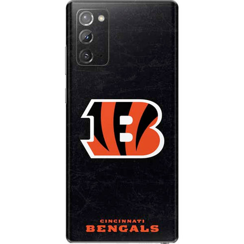 NFL Cincinnati Bengals - Distressed Galaxy Note20 5G Skin