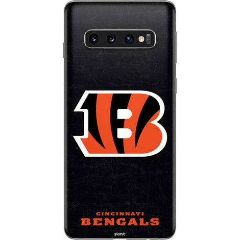 NFL Cincinnati Bengals - Distressed Galaxy S10 Skin