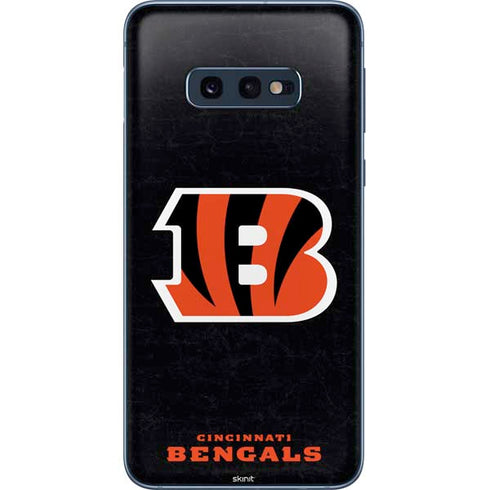 NFL Cincinnati Bengals - Distressed Galaxy S10e Skin