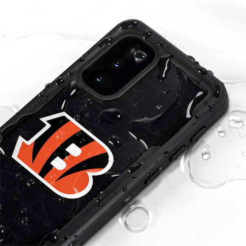 NFL Cincinnati Bengals - Distressed Galaxy S20 Waterproof Case