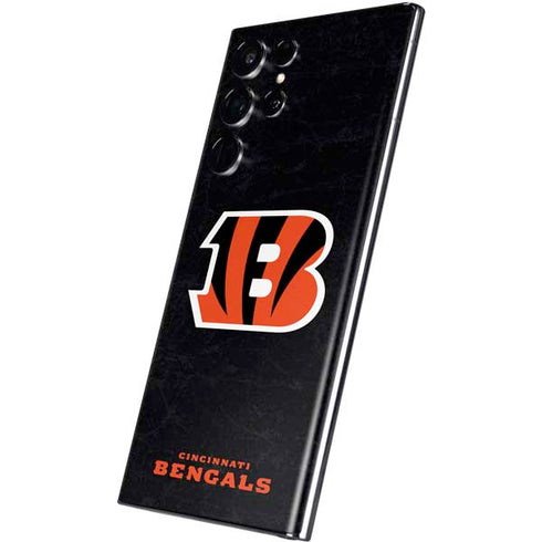 NFL Cincinnati Bengals - Distressed Galaxy S22 Ultra Skin