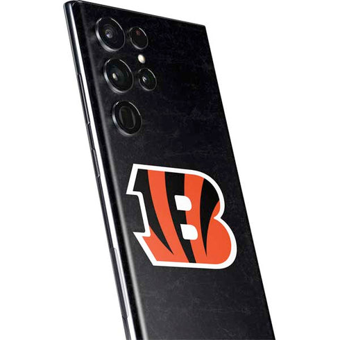 NFL Cincinnati Bengals - Distressed Galaxy S22 Ultra Skin