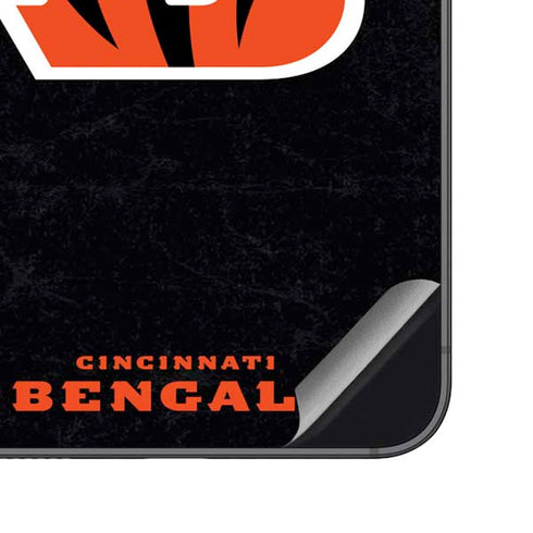 NFL Cincinnati Bengals - Distressed Galaxy S23 FE Skin