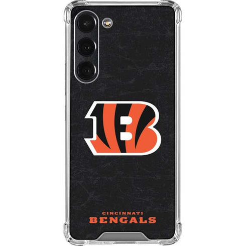 NFL Cincinnati Bengals - Distressed Galaxy S23 Plus Clear Case