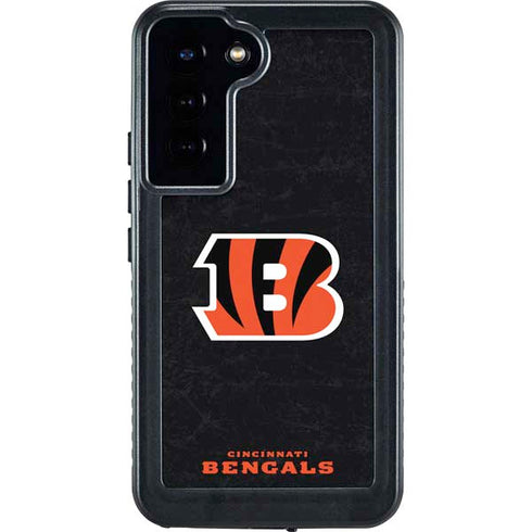 NFL Cincinnati Bengals - Distressed Galaxy S23 Plus Waterproof Case