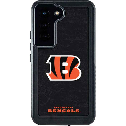 NFL Cincinnati Bengals - Distressed Galaxy S23 Waterproof Case