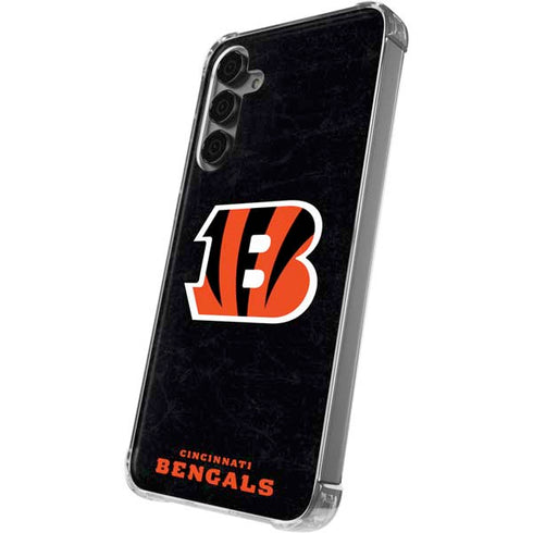 NFL Cincinnati Bengals - Distressed Galaxy S24 Plus Clear Case