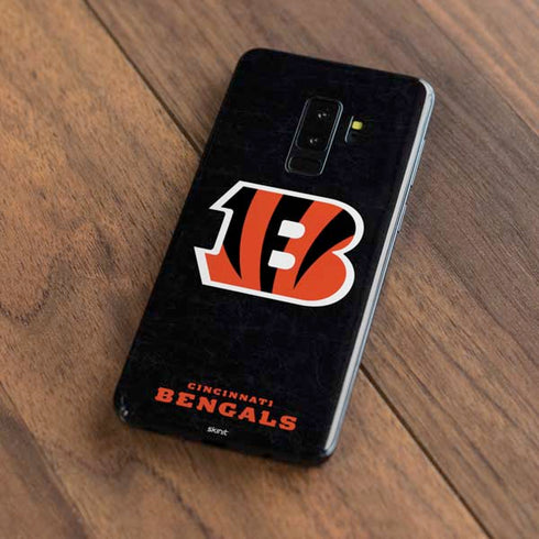 NFL Cincinnati Bengals - Distressed Galaxy S9 Plus Skin