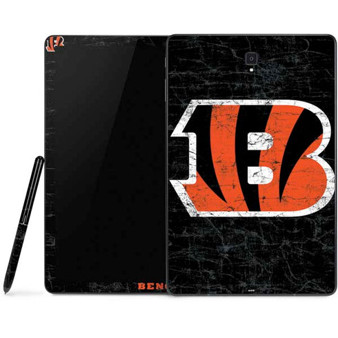NFL Cincinnati Bengals - Distressed Samsung Galaxy Tab Skin
