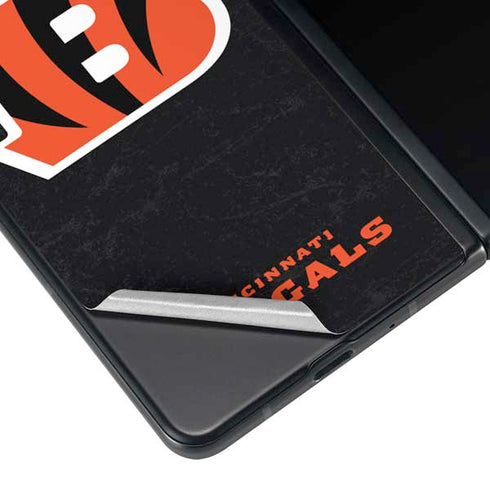 NFL Cincinnati Bengals - Distressed Galaxy Z Fold4 5G Skin