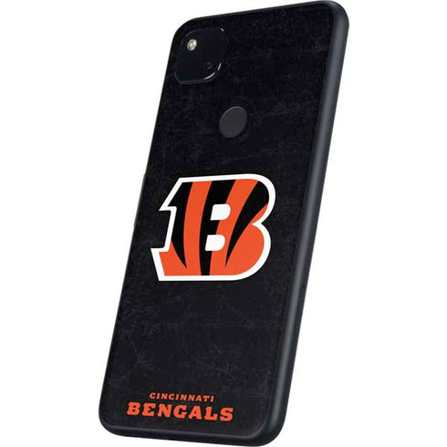NFL Cincinnati Bengals - Distressed Google Pixel 4a Skin