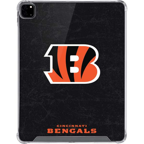 NFL Cincinnati Bengals - Distressed iPad Pro 12.9in (2020) Clear Case