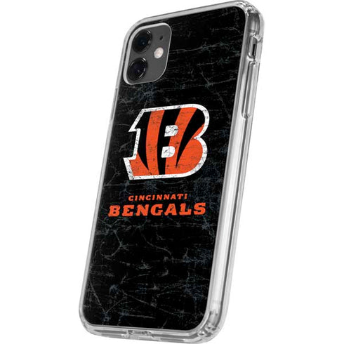 NFL Cincinnati Bengals - Distressed iPhone 11 Clear Case