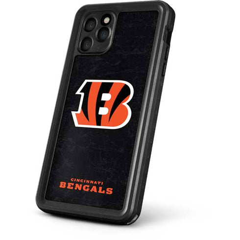 NFL Cincinnati Bengals - Distressed iPhone 11 Pro Max Waterproof Case