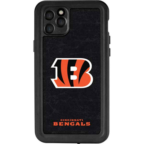 NFL Cincinnati Bengals - Distressed iPhone 11 Pro Max Waterproof Case