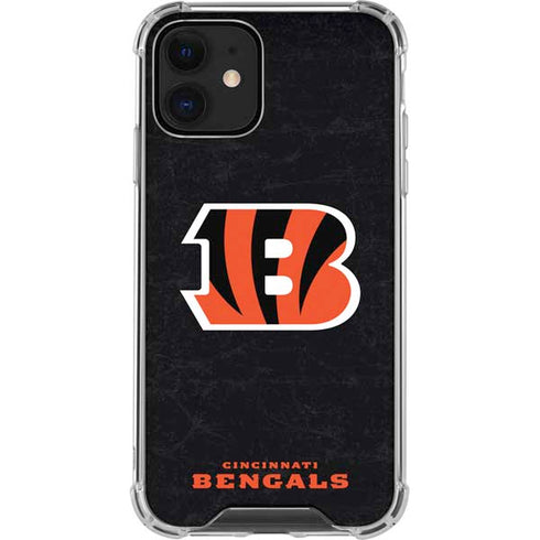NFL Cincinnati Bengals - Distressed iPhone 12 Mini Clear Case