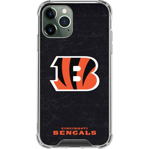 NFL Cincinnati Bengals - Distressed iPhone 12 Pro Clear Case