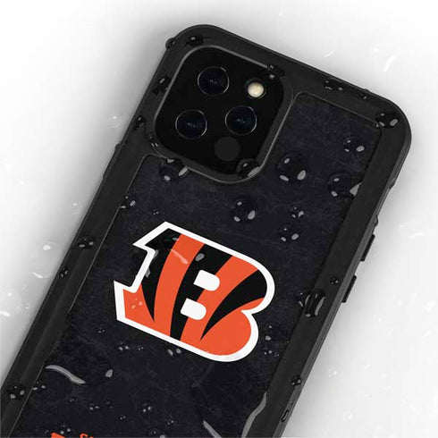 NFL Cincinnati Bengals - Distressed iPhone 12 Pro Waterproof Case