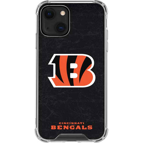 NFL Cincinnati Bengals - Distressed iPhone 13 Clear Case