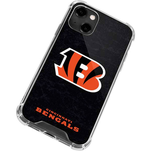 NFL Cincinnati Bengals - Distressed iPhone 14 Clear Case