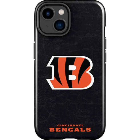 NFL Cincinnati Bengals - Distressed iPhone 15 Plus Impact Case