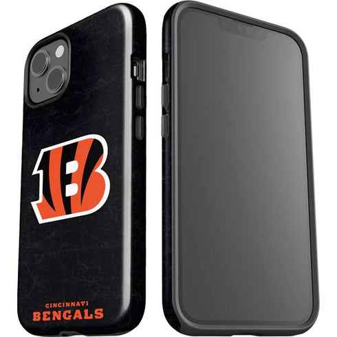 NFL Cincinnati Bengals - Distressed iPhone 15 Plus Impact Case