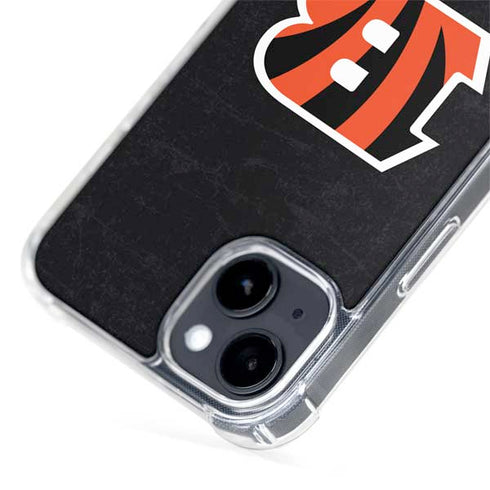 NFL Cincinnati Bengals - Distressed iPhone 15 Plus MagSafe Case