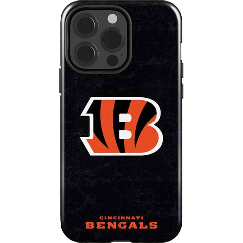 NFL Cincinnati Bengals - Distressed iPhone 15 Pro Impact Case