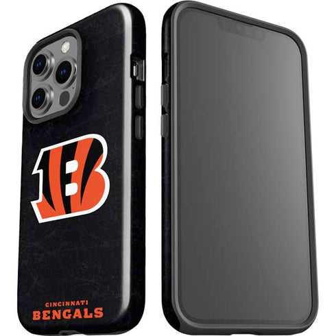 NFL Cincinnati Bengals - Distressed iPhone 15 Pro Impact Case