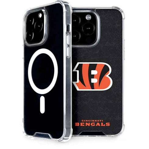 NFL Cincinnati Bengals - Distressed iPhone 14 Pro MagSafe Case