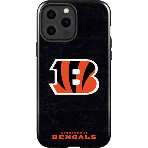 NFL Cincinnati Bengals - Distressed iPhone 15 Pro Max Impact Case