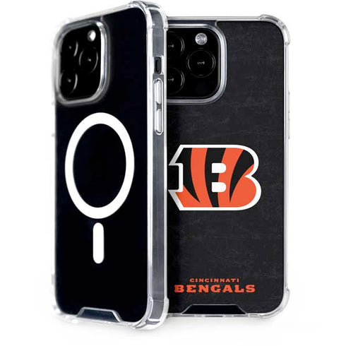 NFL Cincinnati Bengals - Distressed iPhone 15 Pro Max MagSafe Case